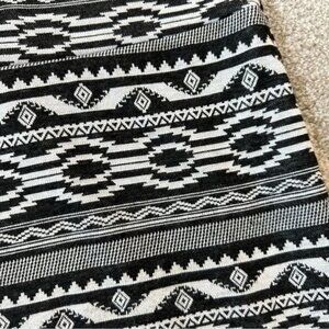 Lularoe Black and White Tribal Print Boho Cassie Pencil Skirt
